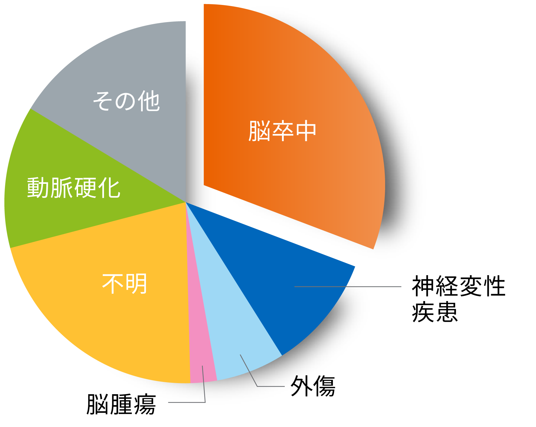 高齢者におけるてんかんの原因（海外データ）